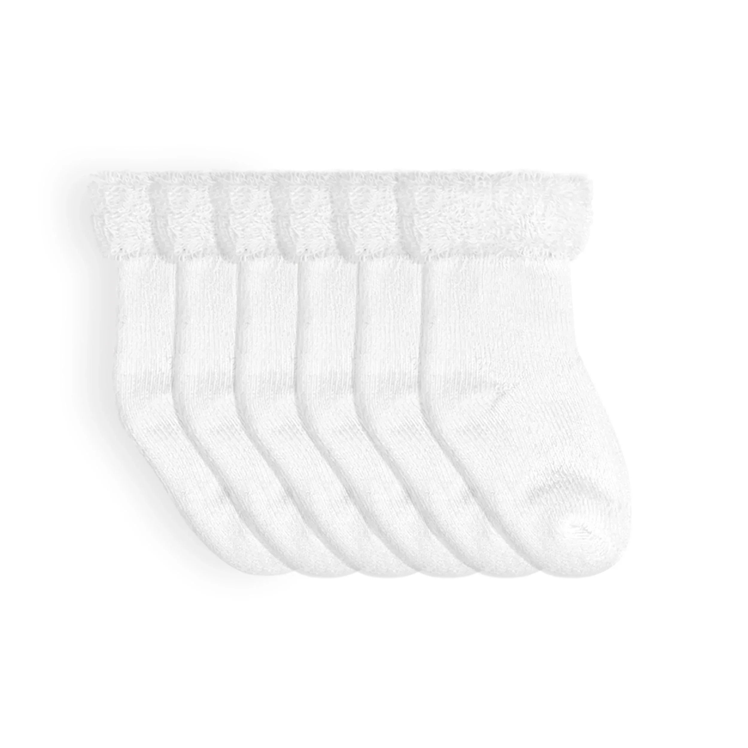 Kushies Newborn Socks-6pk