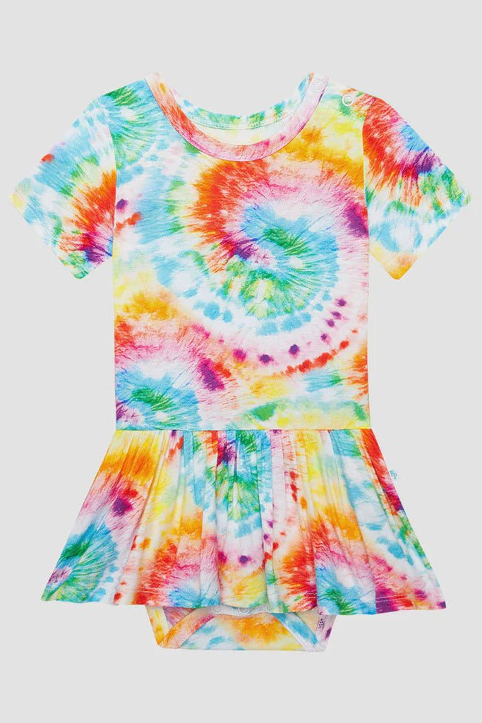 Totaly Tie Dye Twirl Skirt Bodysuit